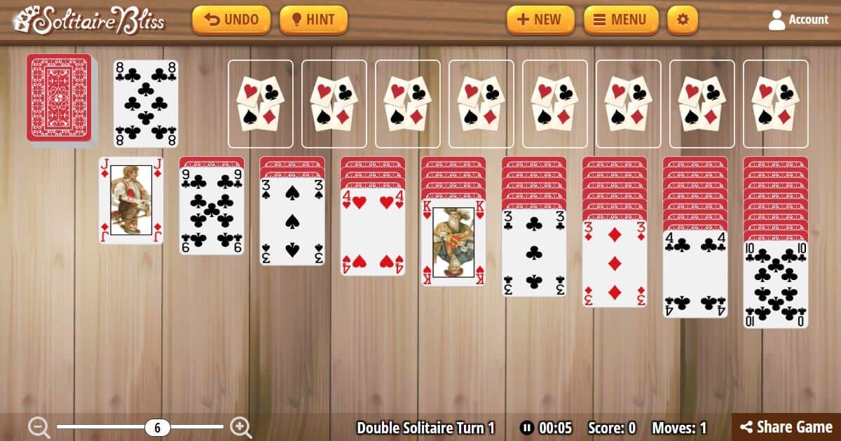 world of solitaire turn one free